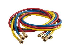 HA8 8' Premium Hose Set; 14mm M x 1/2" ACME F (Red/Blue), 1/2" ACME F x 1/2" ACME F (Yellow)